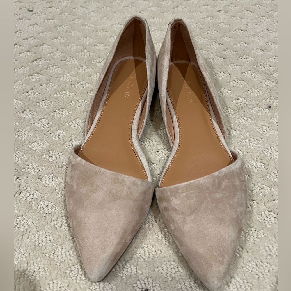 JCREW  Zoe sueded d'Orsay flats size 7